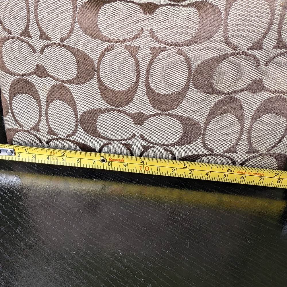 COPY - Coach Brown and Tan Signature Shoulder Bag - Picture 5 of 7